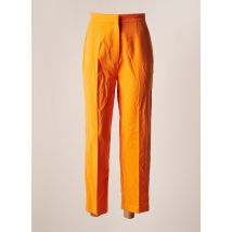 ASTRID BLACK LABEL - Pantalon chino orange en polyester pour femme - Taille 38 - Modz