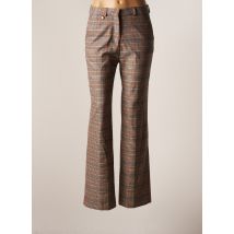 L'IMPECCABLE MARCEL - Pantalon flare gris en polyester - Femme - Taille 36 - Modz