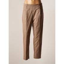 KOCCA - Pantalon droit marron en polyester - Femme - Taille 42 - Modz