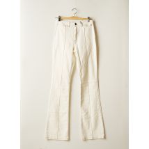 ASTRID BLACK LABEL - Jean coupe falre blanc en coton pour femme - Taille 36 - Modz