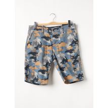 BRUCE & BUTLER - Bermuda bleu en coton - Homme - Taille 40 - Modz