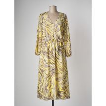 AMELIE & AMELIE - Robe mi-longue jaune en polyester - Femme - Taille 36 - Modz