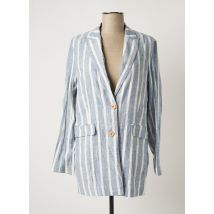 MANGO - Blazer bleu en viscose - Femme - Taille 36 - Modz
