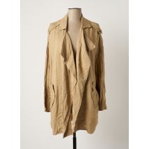 MANGO - Trench beige en viscose - Femme - Taille 38 - Modz