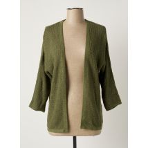 S.OLIVER - Gilet manches longues vert en coton pour femme - Taille 34 - Modz