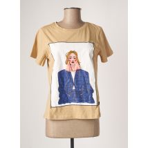 NOISY MAY - T-shirt beige en coton pour femme - Taille 38 - Modz