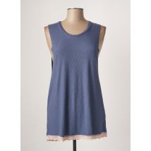 SAPPH - T-shirt bleu en viscose - Femme - Taille 42 - Modz