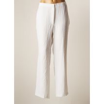 JEAN GABRIEL - Pantalon droit blanc en viscose - Femme - Taille 48 - Modz
