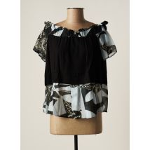 MANILA GRACE - Top bleu en viscose - Femme - Taille 38 - Modz