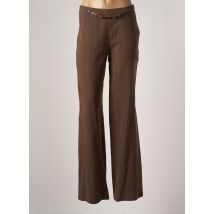 LEGATTE - Pantalon large marron en laine - Femme - Taille 38 - Modz