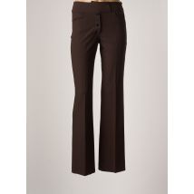 NATHALIE GARCON - Pantalon droit marron en viscose - Femme - Taille 38 - Modz