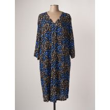 CISO - Robe mi-longue bleu en viscose - Femme - Taille 40 - Modz