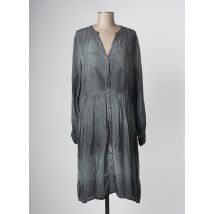 NU JEANS - Robe mi-longue gris en viscose - Femme - Taille 38 - Modz