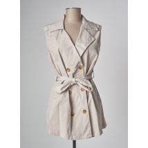 DONA LISA - Veste casual beige en coton - Femme - Taille 40 - Modz