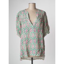 ESCANDELLE - Blouse vert en coton - Femme - Taille 40 - Modz