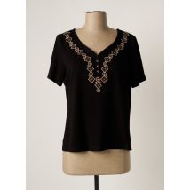 PAUSE CAFE - T-shirt noir en viscose - Femme - Taille 36 - Modz