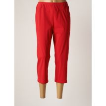 PAUSE CAFE - Pantacourt rouge en polyester pour femme - Taille 42 - Modz