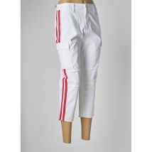 TEDDY SMITH - Pantalon cargo blanc en coton - Femme - Taille W24 - Modz