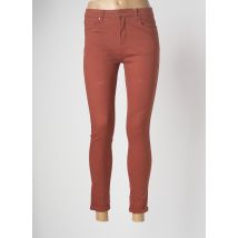 NINA CARTER - Pantalon slim marron en coton - Femme - Taille 36 - Modz