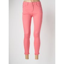 NINA CARTER - Pantalon slim rose en coton - Femme - Taille 44 - Modz