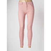 LEMONE - Pantalon slim rose en coton - Femme - Taille 42 - Modz