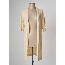 JACQUELINE DE YONG - Gilet manches courtes beige en acrylique - Femme - Taille 40 - Modz