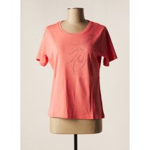 GRIFFON - T-shirt rose en coton pour femme - Taille 46 - Modz