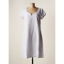 AGATHE & LOUISE - Robe mi-longue bleu en coton - Femme - Taille 40 - Modz