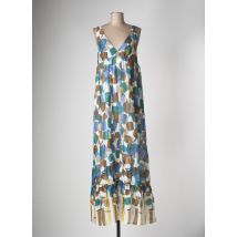 MANILA GRACE - Robe longue bleu en coton - Femme - Taille 38 - Modz