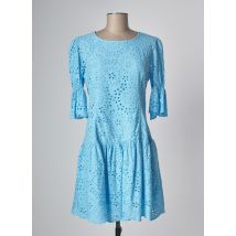 MANILA GRACE - Robe courte bleu en coton - Femme - Taille 36 - Modz