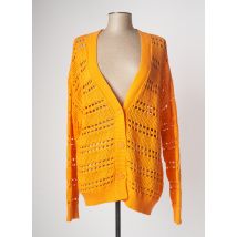 TWINSET - Gilet manches longues orange en coton pour femme - Taille 44 - Modz