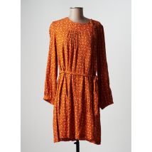 INDI & COLD - Robe mi-longue orange en viscose - Femme - Taille 40 - Modz