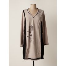 MALOKA - Robe courte beige en polyester - Femme - Taille 46 - Modz