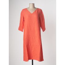 COUTURIST - Robe mi-longue orange en lin - Femme - Taille 38 - Modz