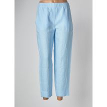 RIANI - Pantalon 7/8 bleu en lin - Femme - Taille 44 - Modz