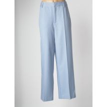 KAFFE - Pantalon droit bleu en polyester - Femme - Taille 36 - Modz