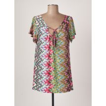 AN II VITO - Tunique manches courtes vert en polyester - Femme - Taille 42 - Modz