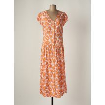 MD'M - Robe longue orange en viscose - Femme - Taille 38 - Modz