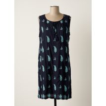 EGATEX - Robe mi-longue bleu en viscose - Femme - Taille 38 - Modz