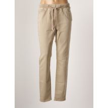 GEISHA - Pantalon slim beige en coton - Femme - Taille 40 - Modz