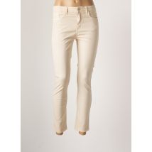 FRED SABATIER - Pantalon slim beige en coton - Femme - Taille 36 - Modz