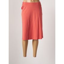 L'ATELIER D'ANNA - Jupe mi-longue orange en coton - Femme - Taille 40 - Modz