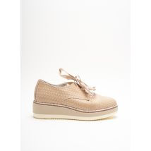 TAMARIS - Derbies beige en cuir pour femme - Taille 39 - Modz