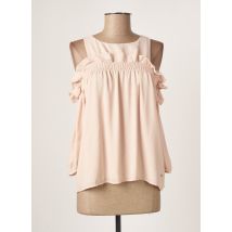 YES.ZEE - Top beige en polyester - Femme - Taille 38 - Modz