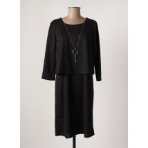 DIANE LAURY - Robe mi-longue noir en polyester - Femme - Taille 38 - Modz
