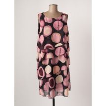 JAZZ - Robe mi-longue rose en polyester - Femme - Taille 40 - Modz