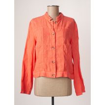 SIGNE NATURE - Veste casual orange en lin pour femme - Taille 40 - Modz