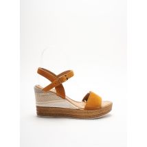 MARCO TOZZI - Sandales/Nu pieds jaune en cuir pour femme - Taille 37 - Modz