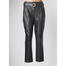 MORGAN - Pantalon droit noir en polyurethane pour femme - Taille 40 - Modz