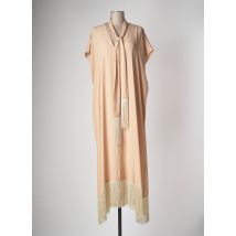 OTTOD'AME - Robe longue beige en acetate - Femme - Taille 34 - Modz